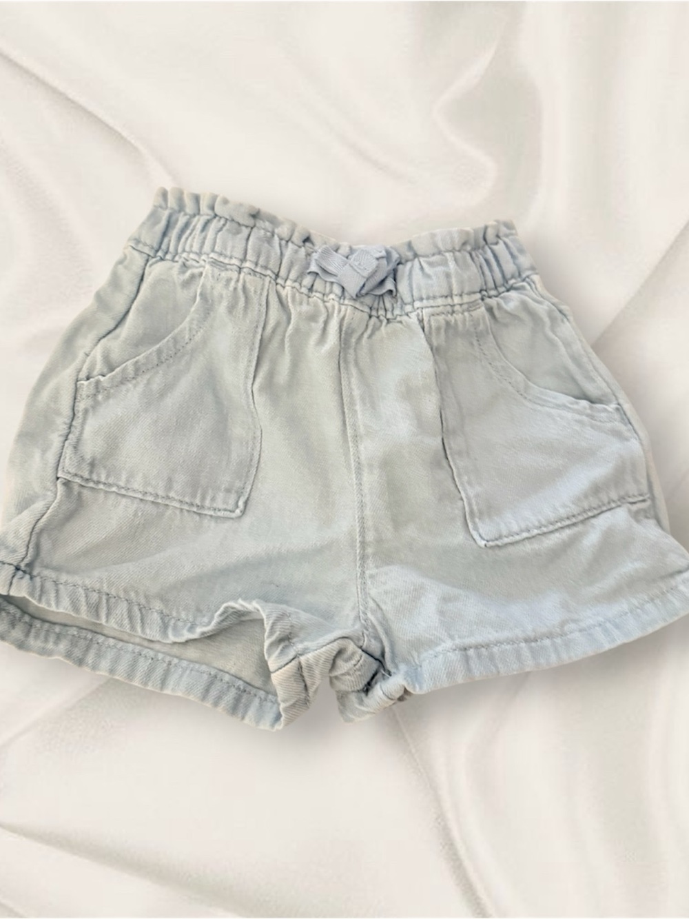 wonder nation Light Blue High Waist Women's Shorts